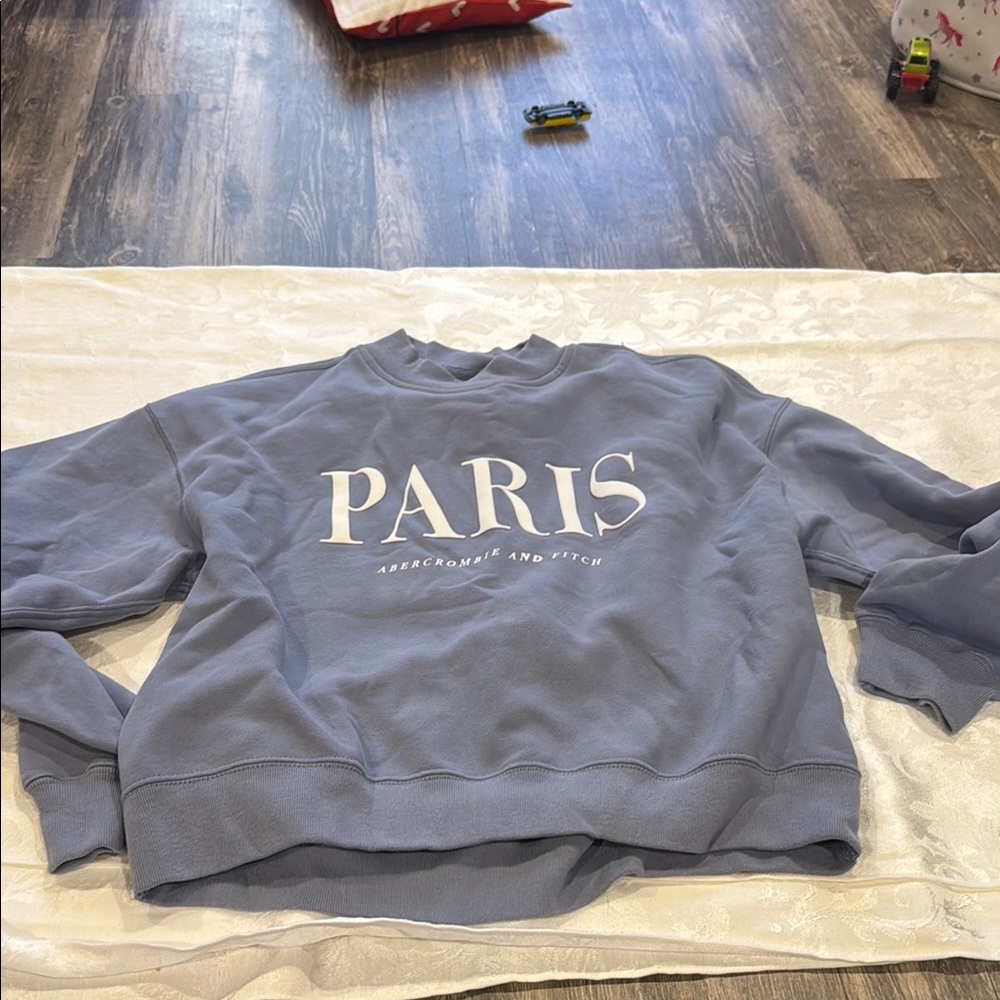 Abercrombie & Fitch Blue Paris Sweatshirt